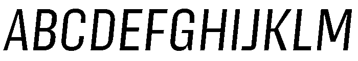 Action Text Bright Regular Italic Font UPPERCASE