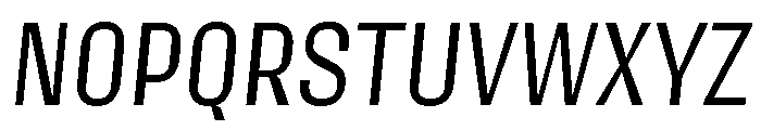 Action Text Bright Regular Italic Font UPPERCASE