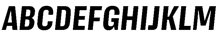 Action Text Dark Bold Italic Font UPPERCASE