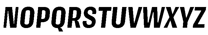 Action Text Dark Bold Italic Font UPPERCASE