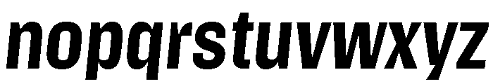 Action Text Dark Bold Italic Font LOWERCASE