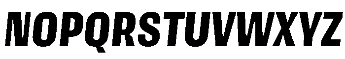 Action Text Dark Extrabold Italic Font UPPERCASE
