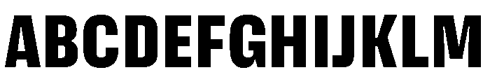 Action Text Dark Extrabold Font UPPERCASE