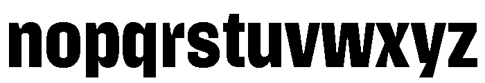 Action Text Dark Extrabold Font LOWERCASE