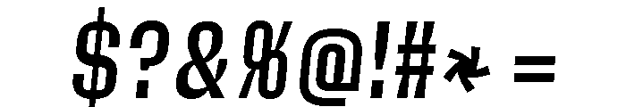 Action Text Dark Medium Italic Font OTHER CHARS
