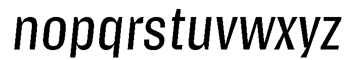 Action Text Dark Regular Italic Font LOWERCASE