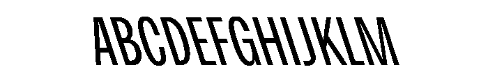 Active BT BackSlanted Font UPPERCASE