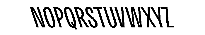 Active BT BackSlanted Font UPPERCASE