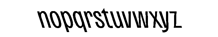 Active BT BackSlanted Font LOWERCASE