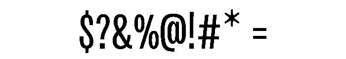 Active BT Regular Font OTHER CHARS