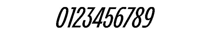 Active BT Slanted Font OTHER CHARS