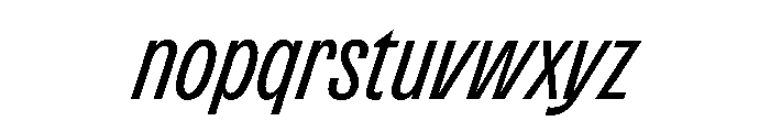 Active BT Slanted Font LOWERCASE