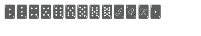 ace playing card font Font UPPERCASE