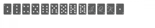 ace playing card font Font LOWERCASE