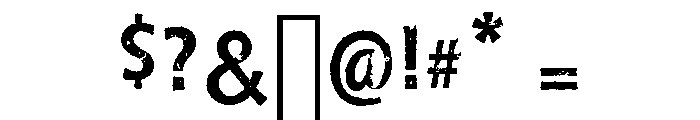 Ace Of Spades Regular Font OTHER CHARS