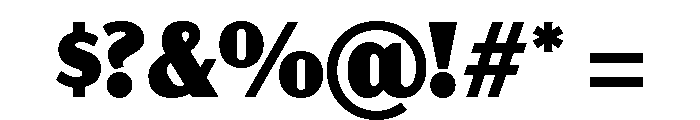 Acme Gothic Black Font OTHER CHARS