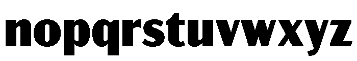 Acme Gothic Black Font LOWERCASE
