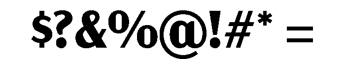 Acme Gothic Bold Font OTHER CHARS