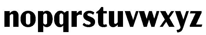 Acme Gothic Bold Font LOWERCASE