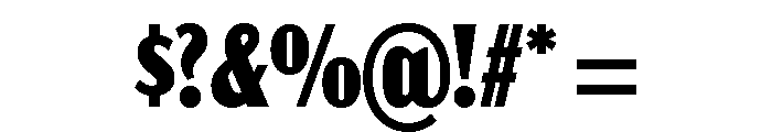 Acme Gothic Compressed Black Font OTHER CHARS