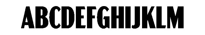 Acme Gothic Compressed Black Font UPPERCASE
