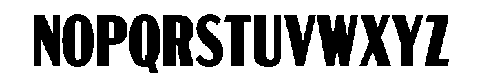 Acme Gothic Compressed Black Font UPPERCASE