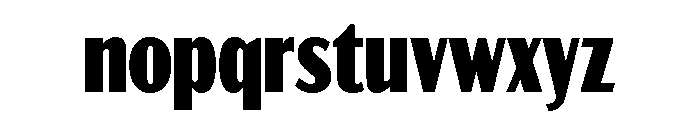 Acme Gothic Compressed Black Font LOWERCASE