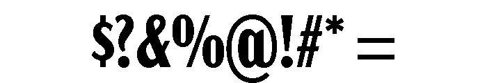 Acme Gothic Compressed Bold Font OTHER CHARS