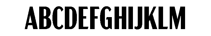 Acme Gothic Compressed Bold Font UPPERCASE