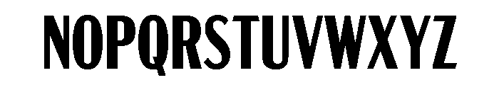Acme Gothic Compressed Bold Font UPPERCASE
