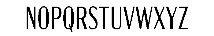 Acme Gothic Compressed Light Font UPPERCASE