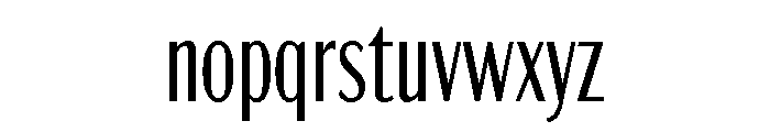 Acme Gothic Compressed Light Font LOWERCASE