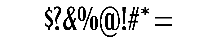 Acme Gothic Compressed Regular Font OTHER CHARS