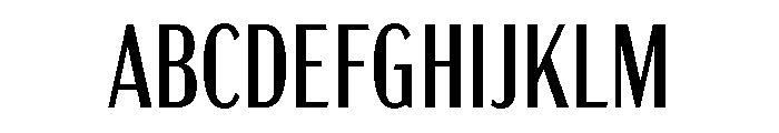 Acme Gothic Compressed Regular Font UPPERCASE