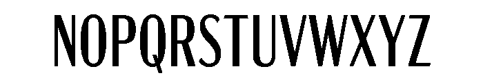 Acme Gothic Compressed Regular Font UPPERCASE