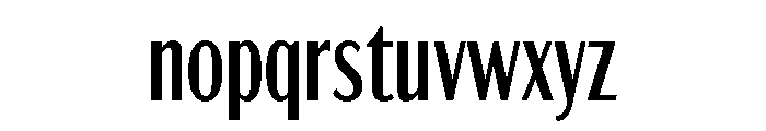 Acme Gothic Compressed Regular Font LOWERCASE