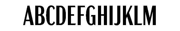 Acme Gothic Compressed Semi Bold Font UPPERCASE