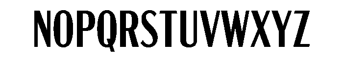 Acme Gothic Compressed Semi Bold Font UPPERCASE