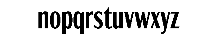 Acme Gothic Compressed Semi Bold Font LOWERCASE