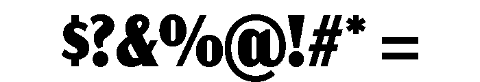 Acme Gothic Condensed Black Font OTHER CHARS