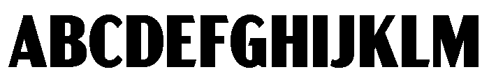 Acme Gothic Condensed Black Font UPPERCASE