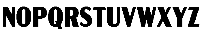 Acme Gothic Condensed Black Font UPPERCASE