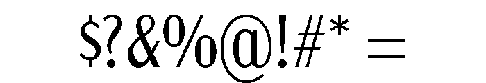 Acme Gothic Condensed Light Font OTHER CHARS