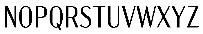 Acme Gothic Condensed Light Font UPPERCASE