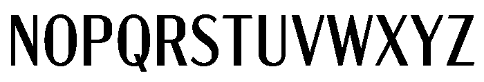 Acme Gothic Condensed Regular Font UPPERCASE