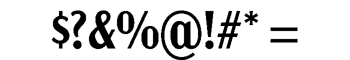 Acme Gothic Condensed Semi Bold Font OTHER CHARS