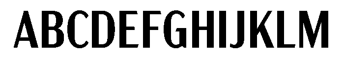 Acme Gothic Condensed Semi Bold Font UPPERCASE