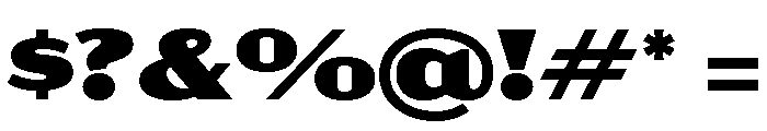 Acme Gothic Extra Wide Black Font OTHER CHARS