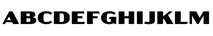 Acme Gothic Extra Wide Black Font UPPERCASE