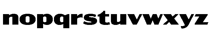 Acme Gothic Extra Wide Black Font LOWERCASE